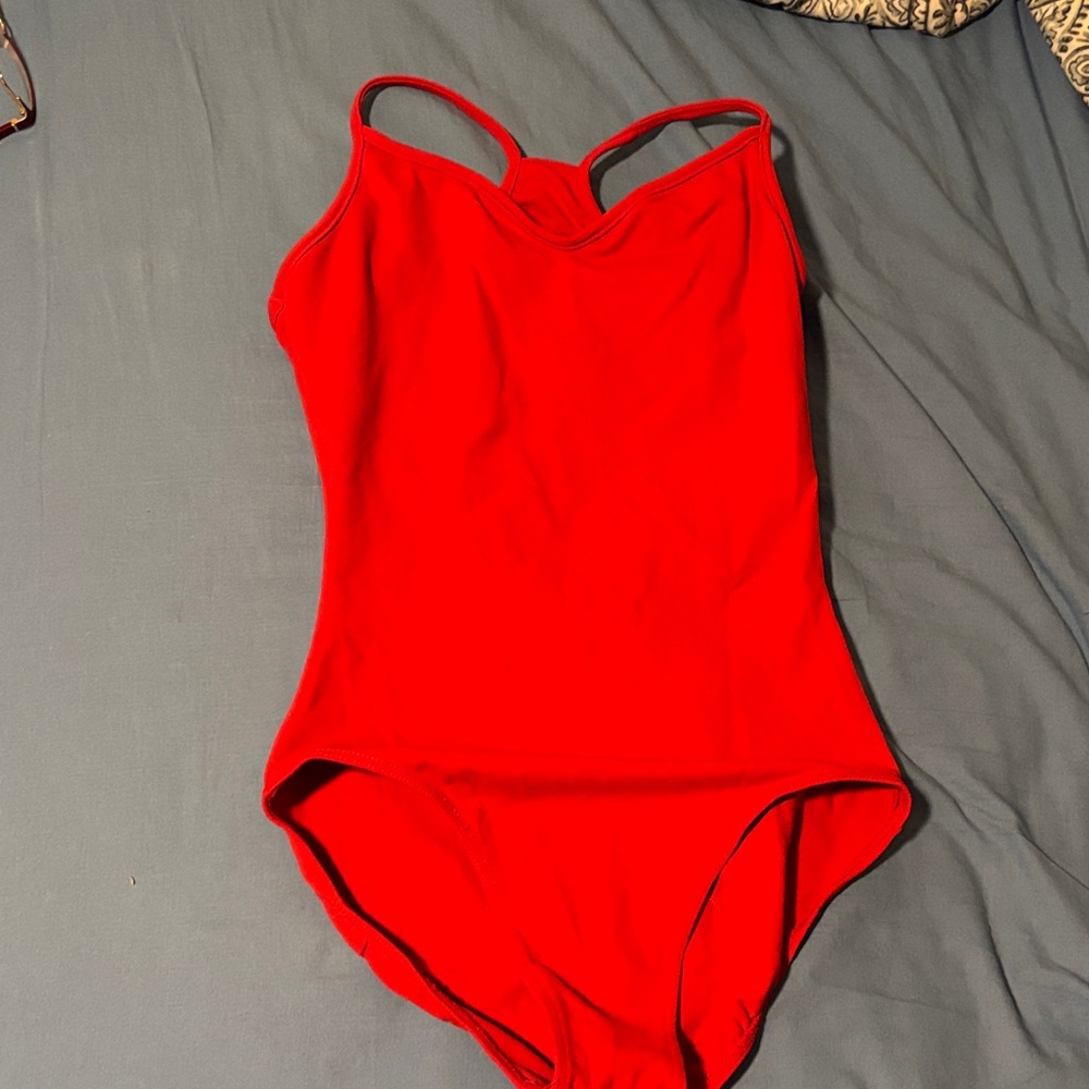 Elegant Red Women's Bodysuit